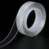 Şeffaf Çift Taraflı Bant, Yıkanabilir, 3 m x 3 cm x 2 mm