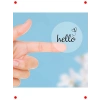 Şeffaf Hello Temalı Sticker Seti, 10 Sayfa