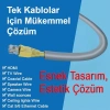 Şeritli Gri Esnek Kablo Kanalı, Kullanım Kolaylığı