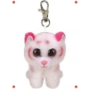 Sevimli Beyaz Kaplan Peluş Klip Anahtarlık