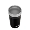 Siyah Kapasiteli 470 ml Çift Katmanlı Paslanmaz Çelik Kupa