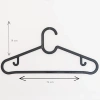 Siyah Slim Elbise Askısı, 10 Adet Set