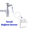 Sökülebilir Taslı Kırılabilir Sifon, Mutfak ve Banyo için