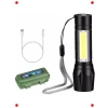Taktik LED El Feneri - USB Şarjlı ve Su Geçirmez