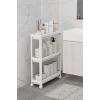 Tekerlekli 3 Katlı Raf Ünitesi, Mutfak ve Banyo İçin Organizer