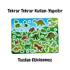 Tekrar Kullanılabilen Dinozor Temalı Sticker Seti ile Eğlence