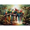 Tropikal Cennet Temalı 500 Parça Puzzle, Eğlenceli Aktivite