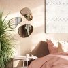 Umbra Hubba Pebble Duvar Montaj Aynaları, 3lü Set, Pirinç