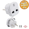 Universal adaptör, Türk ve İngiliz fiş çevirici