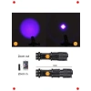 UV Mor Işık El Feneri - 600 Lümen - Zoomlu