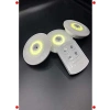 Uzaktan Kumandalı 3lü Yapışkanlı LED Spot Lamba