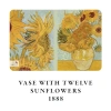 Van Gogh Temalı Çizgisiz Defter Seti - 4lü, 192 Sayfa, Esnek Kapak