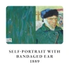 Van Gogh Temalı Çizgisiz Not Defter Seti, A6, 192 Sayfa, Sarı Krem Renk