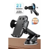 Vantuzlu Araç Telefon Tutucu, Cam Havalandırmaya Uygun 2 MODLU