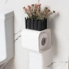 Yapışkanlı Banyo Tuvalet Kağıtlığı, Wc Peçetelik, Beyaz