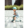 Yeşil 2 Tekerlekli Çocuk Scooter, Oturaklı Tasarım