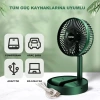 Yükselebilen Şarjlı Masaüstü Vantilatör, 3 Kademeli Hız Ayarı
