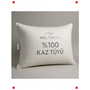 %100 Kaz Tüyü Yastık (Alçak Yatış) 50x70 cm