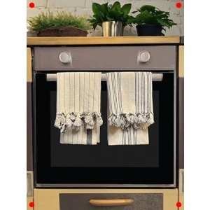 %100 Pamuk Mutfak Kurulama Bezleri 2li Set