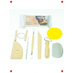 & Kil Şekillendirme Alet Seti (Ahşap Saplı)