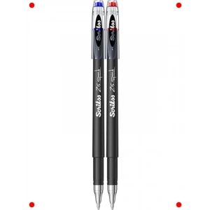 0.5 mm Jel Kalem Seti - Hızlı Kuru, Mavi & Kırmızı