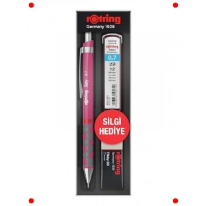 0.7 mm Versatil Kalem + Silgi Hediyeli - Pembe