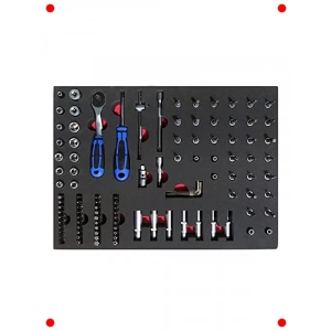 1/4 Lokma Anahtar Takımı - 109 Parça Sünger Yataklı