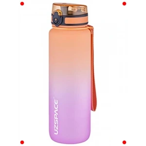 1 Litre Tritan Çift Renk Su Matarası - Turuncu/Mor