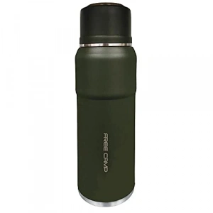 1 litre yeşil termos, pratik ve dayanıklı