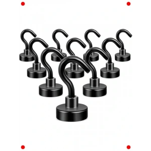 10 Güçlü Neodyum Mıknatıslı Askı Seti