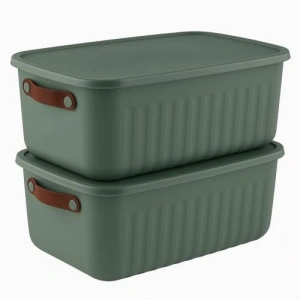 10 Litre Kapasiteli 2li Kapaklı Saklama Kutusu Seti