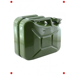 10 Litre Metal Yakıt Bidonu - Dayanıklı ve Güvenli Taşıma