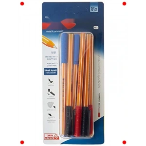 10lu Çok Renkli Tükenmez Kalem Seti, 1 mm