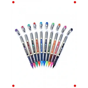10lu Renkli 0.7 mm Tükenmez Kalem Seti