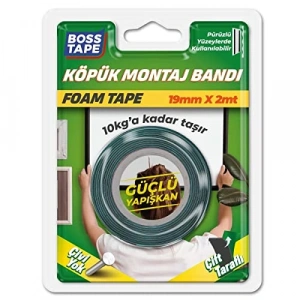 10 Metre Uzun Solvent Akrilik Montaj Bandı – 19mm