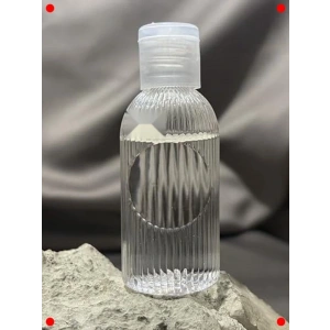 100 Adet 50 ML Şeff Kapaklı Boş Plik Şişe