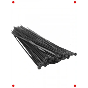 100 Adet Dayanıklı Kablo Bağı Seti, Siyah