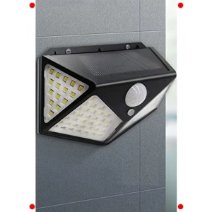 100 LED Güneş Enerjili Dış Mekan Aplik Lamba