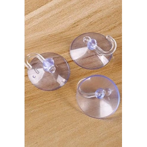 100lü Kancalı Cam Vantuz Askılık Seti - 100 Adet, Pratik Kullanım