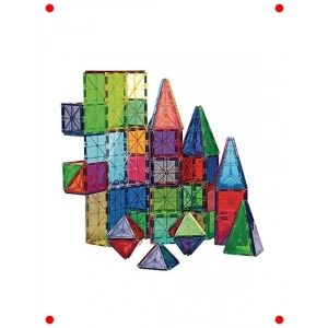 100 Parça Şeffaf Manyetik Yapı Seti