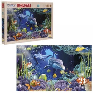 100 Parça Sevimli Balıklar ve Yunus Puzzle