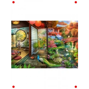 1000 Parça Japon Bahçesi Çayevi Yapbozu