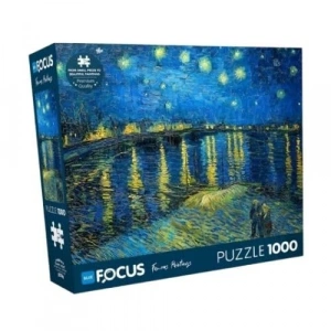 1000 Parça Puzzle, Yıldızlı Gece Manzarası Tasarımı