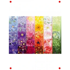 1000 Parça Yetişkin Çiçek Paleti Manzara Yapboz