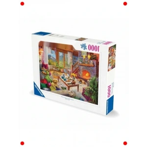 1000 Parça Yetişkin Puzzle: Huzurlu Oturma Odası