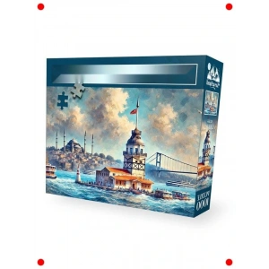 1000 Parça Yetişkin Puzzle: Tarihi Kule Manzarası
