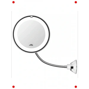 10X Büyüteçli LED Işıklı Esnek Makyaj Aynası