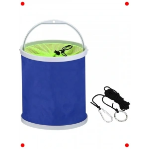 11 Litre Katlanabilir Balıkçı & Su Kovası (Mavi)