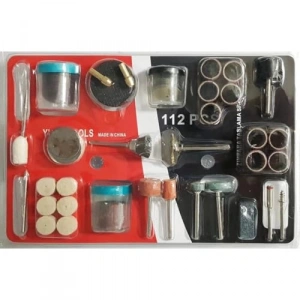 112 Parça Taşlama ve Gravür Seti, Zımpara ve Cilalama