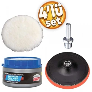 115 mm Pasta Cila Polisaj Pedi Seti, 4lü Sünger Takımı